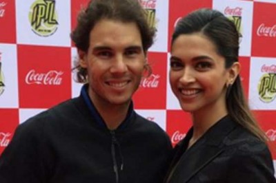 Rafael Nadal Indian actress Deepika Padukone 