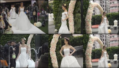 Colorful Bridal Fair held in Hong Kong