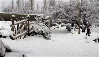 Astore district in the snow,