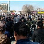 Iran, thousands, of, people, protesting, against, inflation, in,, country